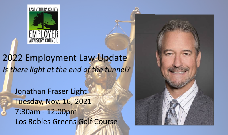 2022 Employment Law Update Placard with Jon Light